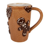 Clayre & Eef | Mok Bruin Beige 14x10x15 cm / 575 ml | 6CEMU0210 Clayre & Eef | Mok Bruin Beige 14x10x15 cm / 575 ml | 6CEMU0210