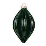 Clayre & Eef | Kerstbal Groen ø 7x12 cm | 6GL5155 Clayre & Eef | Kerstbal Groen ø 7x12 cm | 6GL5155