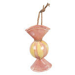 Clayre & Eef | Decoratie Snoepje Roze Geel 10x8x21 cm | 6Y5928 Clayre & Eef | Decoratie Snoepje Roze Geel 10x8x21 cm | 6Y5928
