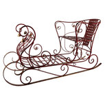 Clayre & Eef | Kerstdecoratie Slee Rood 107x56x56 cm | 5Y1390