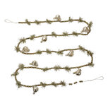 Clayre & Eef | Decoratie slinger kerst Zilverkleurig ø 2x180 cm | 65989