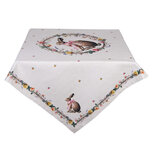 Clayre & Eef | Vierkant Tafelkleed Beige Bruin 100x100 cm | EWC01