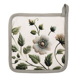 Clayre & Eef | Pannenlap Beige Groen 20x20 cm | GTB45