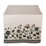 Clayre & Eef | Tafelloper Beige Groen 50x140 cm | GTB64