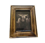 Fotolijst bruin Schotse Hooglander maat L 25 x 20 cm | 125005 | Home Sweet Home | Stoer & Sober Landelijke Woonstijl
