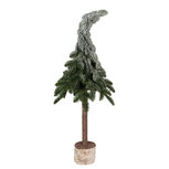 Clayre & Eef | Kunstkerstboom Groen Wit ø 30x90 cm | 50834