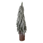 Clayre & Eef | Kunstkerstboom Groen Wit ø 18x57 cm | 50837