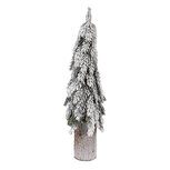 Clayre & Eef | Kunstkerstboom Groen Wit ø 18x57 cm | 50838