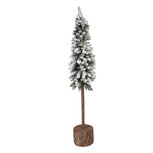 Clayre & Eef | Kunstkerstboom Groen Wit ø 10x60 cm | 50840