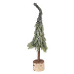 Clayre & Eef | Kunstkerstboom Groen Wit ø 13x50 cm | 66428
