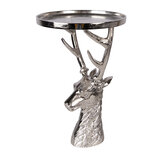 Clayre & Eef | Schaal op voet Zilverkleurig ø 25x38 cm | 6AL0085