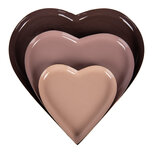 Clayre & Eef | Decoratieve Schalen (3) Roze 3 Kleuren ø 24x1 / ø 19x1 / ø 13x1 cm | 6Y5974