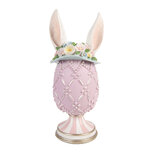 Clayre & Eef | Decoratie Ei Paars Wit ø 13x30 cm | 6PR5953