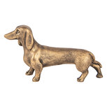 Clayre & Eef | Decoratie Hond Bruin Bronskleurig 14x4x8 cm | 6PR5956