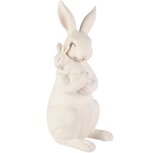 Dekoratief | Bunny staand m/baby, wit, resina, 12x14x28cm | A260851