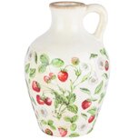 Dekoratief | Kruik 'Strawberry Season', keramiek, 14x14x22cm | A260101