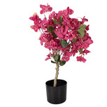 Clayre & Eef | Decoratie Bougainvillea boom Roze Groen 30x30x90 cm | 5PL0228