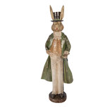 Clayre & Eef | Decoratie Konijn Goudkleurig Groen 17x12x48 cm | 6PR5991