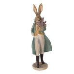 Clayre & Eef | Decoratie Konijn Goudkleurig Groen 17x15x53 cm | 6PR5998