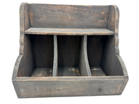 Gruttersbak stoer robuust geleefd hout 3 vaks vintage bruin 32 x 38 cm keuken | 996930 | Home Sweet Home | Landelijke Woonstijl