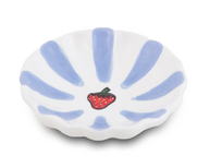 Schaaltje Fruity Strawberry – Paars/Wit – Aardewerk – ø 10 cm - Dishes & Deco