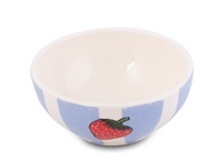 Schaaltje Fruity Strawberry – Paars/Wit – Aardewerk – ø 12cm - Dishes & Deco