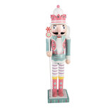 Clayre & Eef | Decoratie notenkraker Blauw Wit 8x7x25 cm | 6H2472