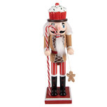 Clayre & Eef | Decoratie notenkraker Bruin Rood 8x7x25 cm | 6H2474