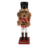 Clayre & Eef | Decoratie notenkraker Rood Bruin 9x8x25 cm | 6H2480