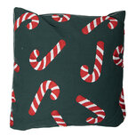 Clayre & Eef | Kussen gevuld Groen Rood Wit 45x45x4 cm | KG023.137