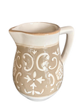 Dishes & Deco Waterkan Nejma Beige 1 liter 17x17 cm - handgemaakt