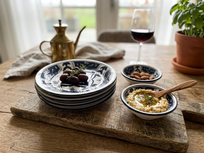 Set van 4 bordjes Black Fond Ø 20,5 cm | PB.BF.20 | Dishes & Deco