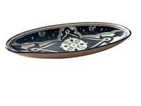 Schaal ovaal 30 cm Black Fond Salade | OS.BF.30 | Dishes & Deco