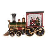 Clayre & Eef | Muziekdoos Trein met LED Rood Zwart 31x10x17 cm / 3xAA | 6PR6198