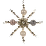 Clayre & Eef | Kersthanger Zilverkleurig Grijs 16x3x16 cm | 66535