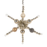 Clayre & Eef | Kersthanger Zilverkleurig Grijs 16x3x16 cm | 66536