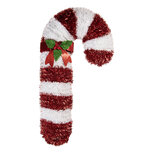 Clayre & Eef | Kerstdecoratie zuurstok Rood Wit 32x5x62 cm | 66602