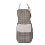 Clayre & Eef | Keukenschort Grijs Beige 69x68 cm | KT041.055