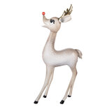 Clayre & Eef | Decoratie Rendier Met LED Beige Bruin 28x10x55 cm / 2xAAA | 5Y1445