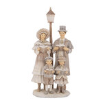 Clayre & Eef | Decoratie Kerstkoor Beige 15x11x29 cm | 6PR5652