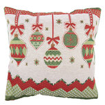 Clayre & Eef | Kussen gevuld Rood Groen 44x44x4 cm | KG023.145