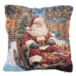 Clayre & Eef | Kussen gevuld Blauw Rood 44x44x4 cm | KG023.150