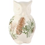 Dekoratief | Deco uil 'Vintage Pine', keramiek, 11x10x17cm | A265462