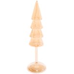 Dekoratief | Deco boom op voet, goud/transparant, glas, LED, 32cm | A269022