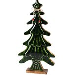 Dekoratief | Deco boom, groen/naturel, hout/enamel, 23x5x45cm | A268221