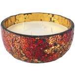 Dekoratief | Geurkaars 'Treasury Flake', glas/wax, 15x15x7cm | A268163