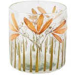 Dekoratief | Theelichthouder 'Indian Autumn', glas, 10x10x10cm | A268136