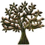 Dekoratief | Deco levensboom, groen, hout, 30x4x30cm | A268006