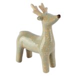 Dekoratief | Deco rendier staand, groen, dolomiet, 11x5x14cm | A265954
