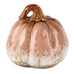 Dekoratief | Deco pompoen, roze/creme, porselein, 11x11x10cm | A265865